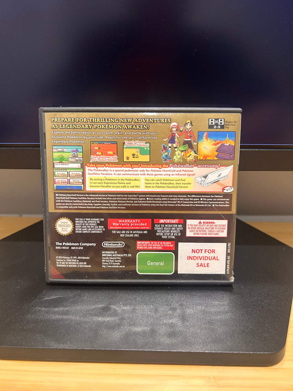 Pokemon HeartGold Version Nintendo DS PAL AUS Complete CIB Genuine