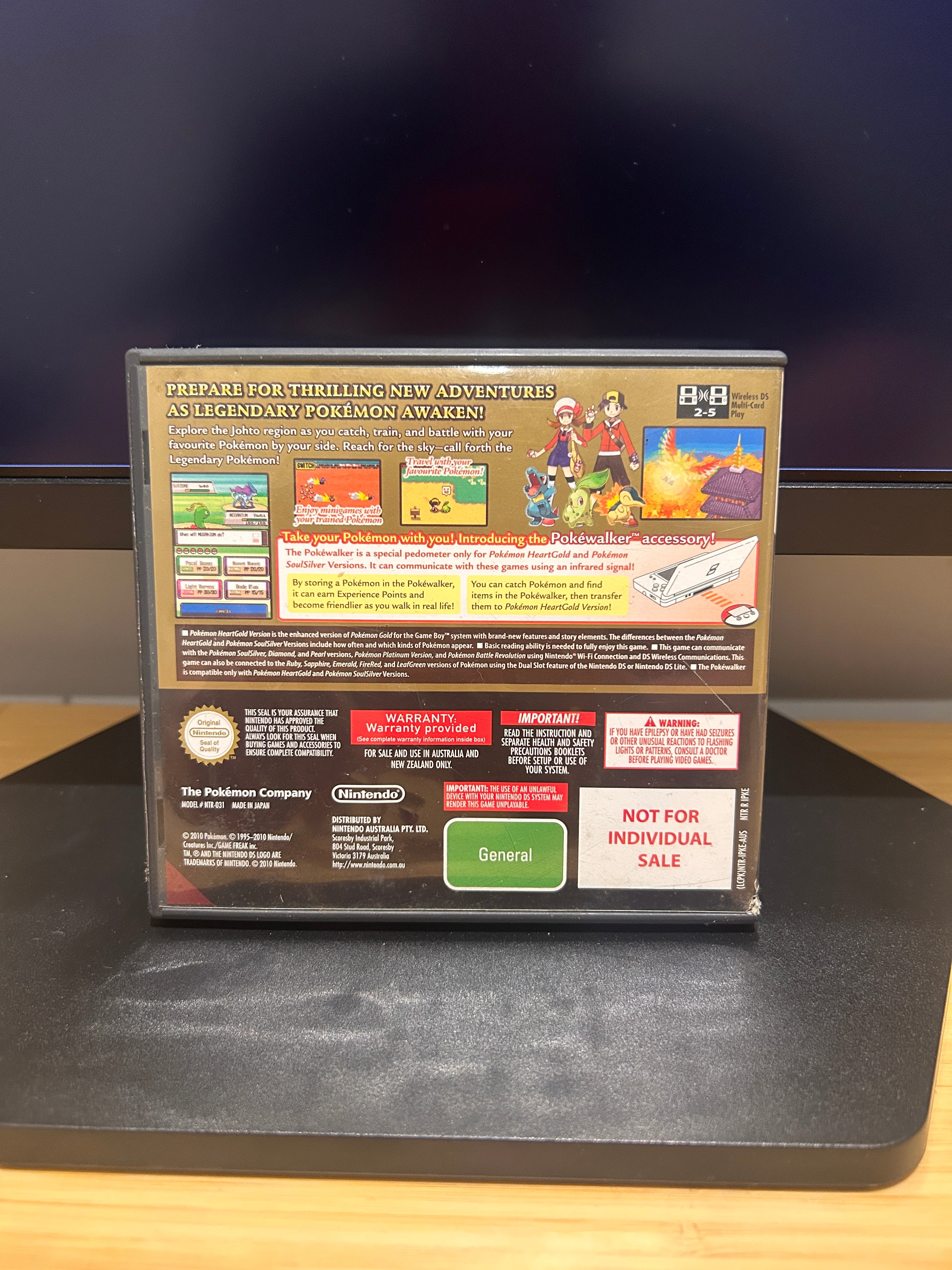 Pokemon HeartGold Version Nintendo DS PAL AUS Complete CIB Genuine