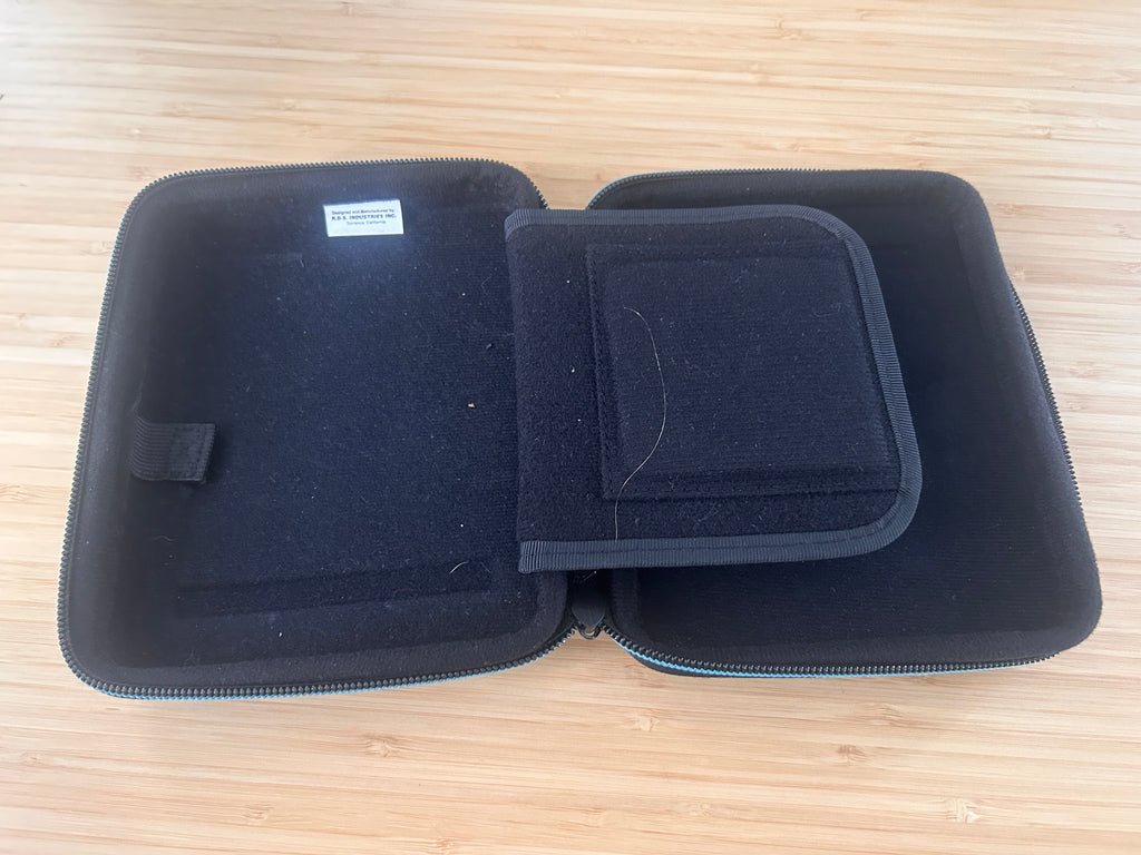 NINTENDO 3DS MARIOKART Hardshell Carrying CASE Pouch Bag Light Blue Mario Kart