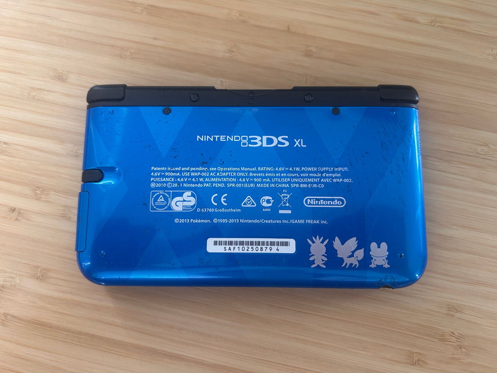 Nintendo 3DS XL Console Pokemon XY Xerneas Yveltal PAL Blue Read Description