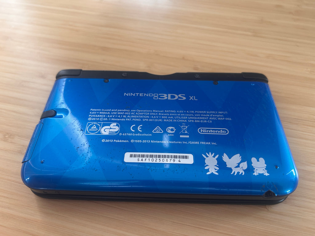 Nintendo 3DS XL Console Pokemon XY Xerneas Yveltal PAL Blue Read Description