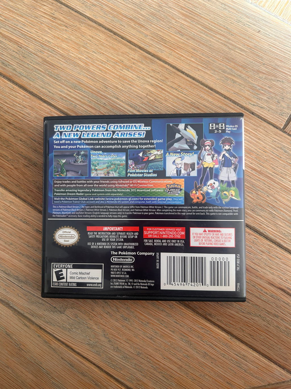 Pokemon Black Version 2 (Nintendo DS) Complete In Box CIB - Authentic - USA