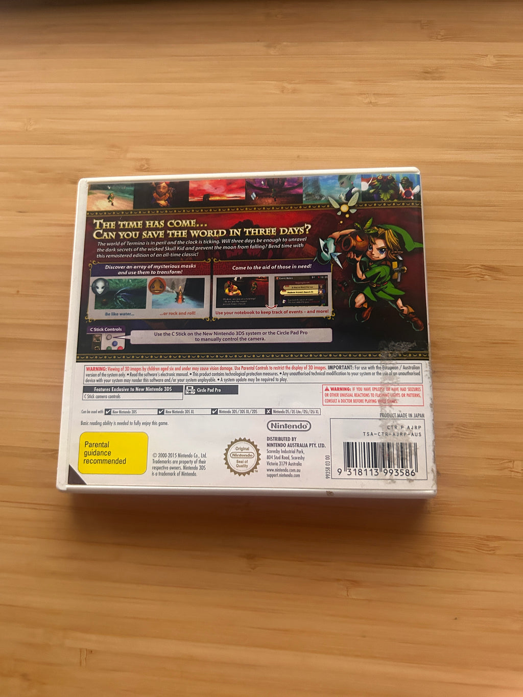 The Legend of Zelda: Majora's Mask 3D - Nintendo 3DS Game - PAL