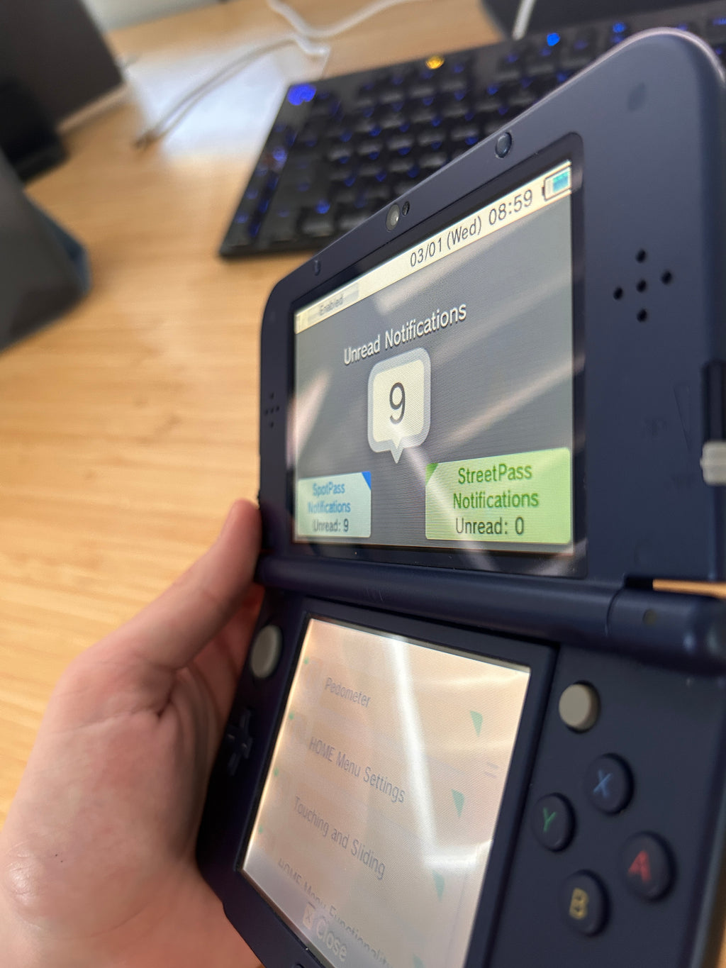 [Great] New Nintendo 3DS Xl, Metallic Blue, Top IPS, PAL, Charger + Stylus,
