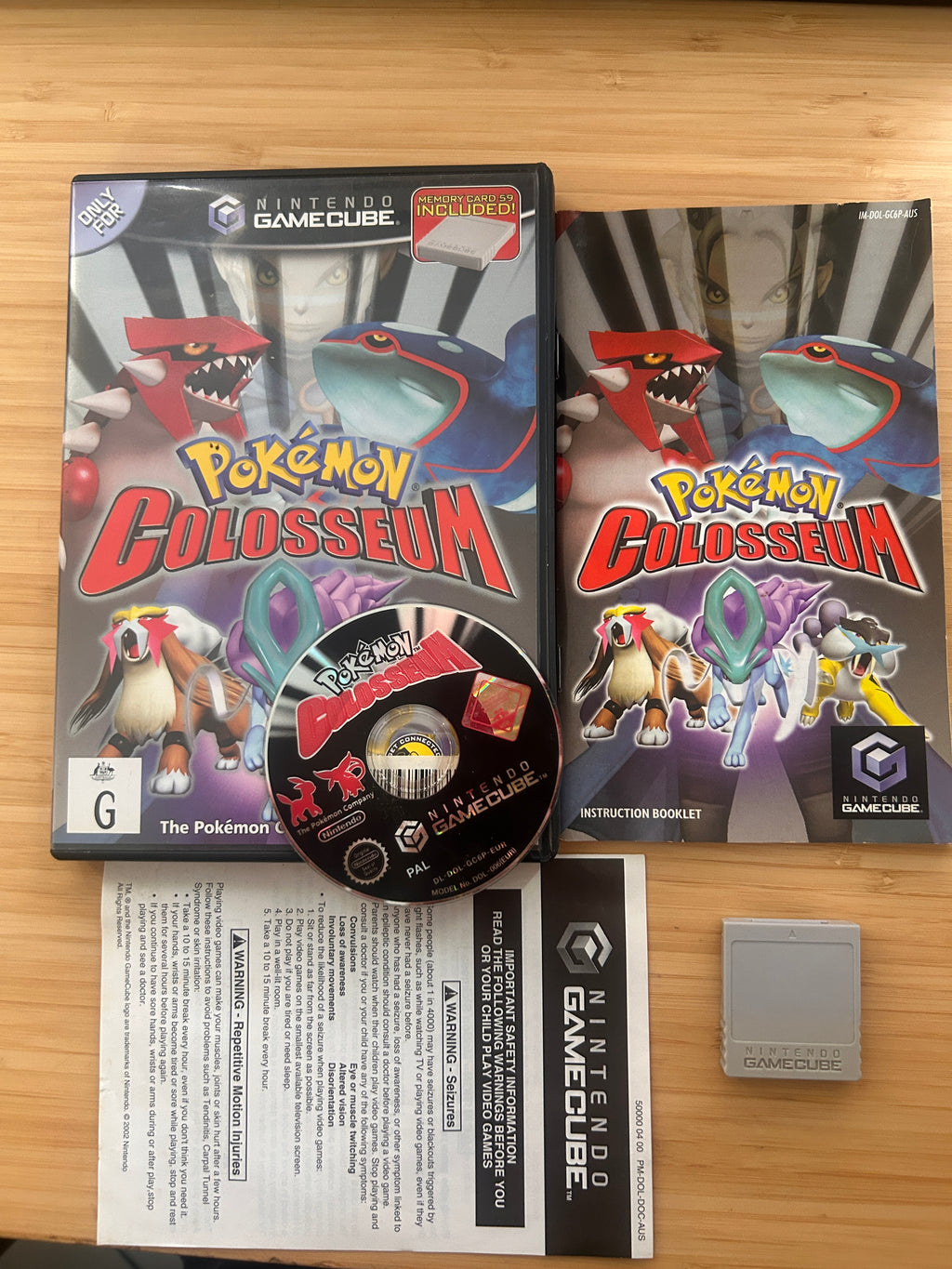 Pokemon Colosseum - Nintendo Gamecube CIB - Very Good Condition - Free Postage