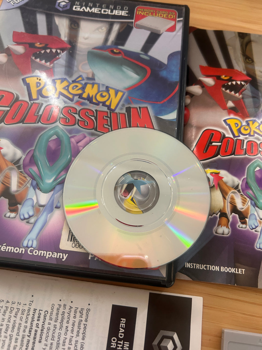 Pokemon Colosseum - Nintendo Gamecube CIB - Very Good Condition - Free Postage