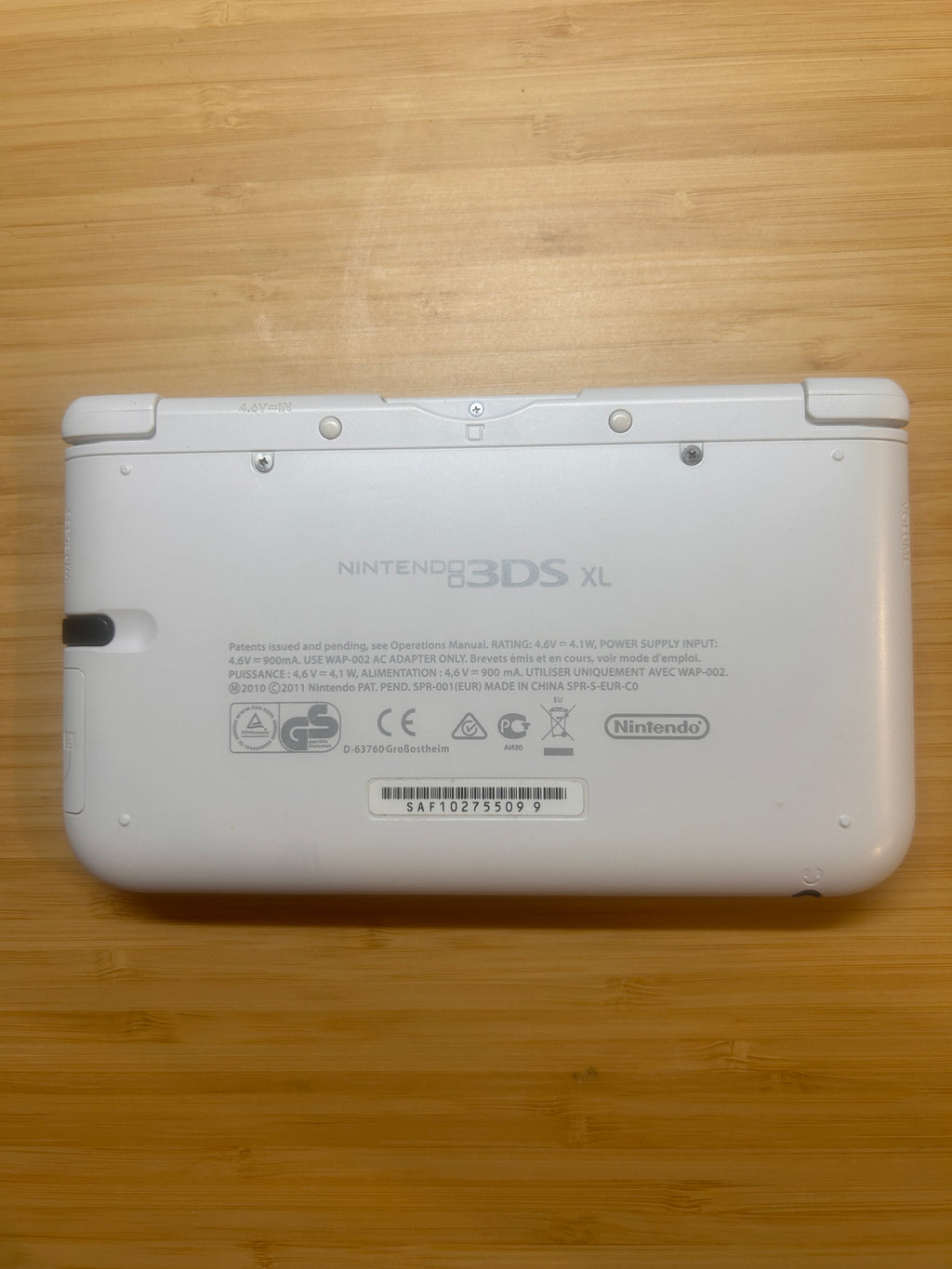[Excellent] White Nintendo 3DS XL Console, PAL Region with Stylus