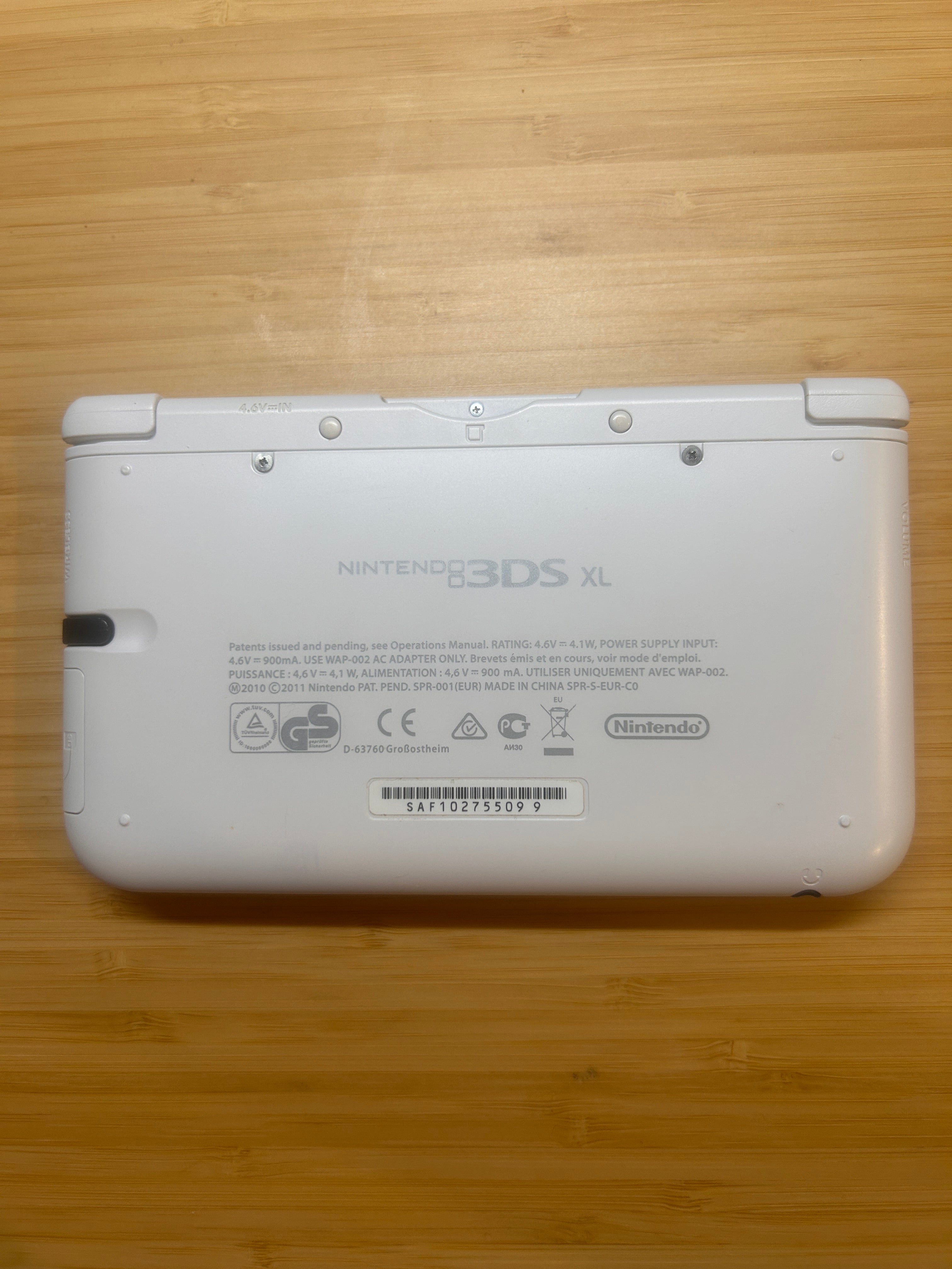 [Excellent] White Nintendo 3DS XL Console, PAL Region with Stylus