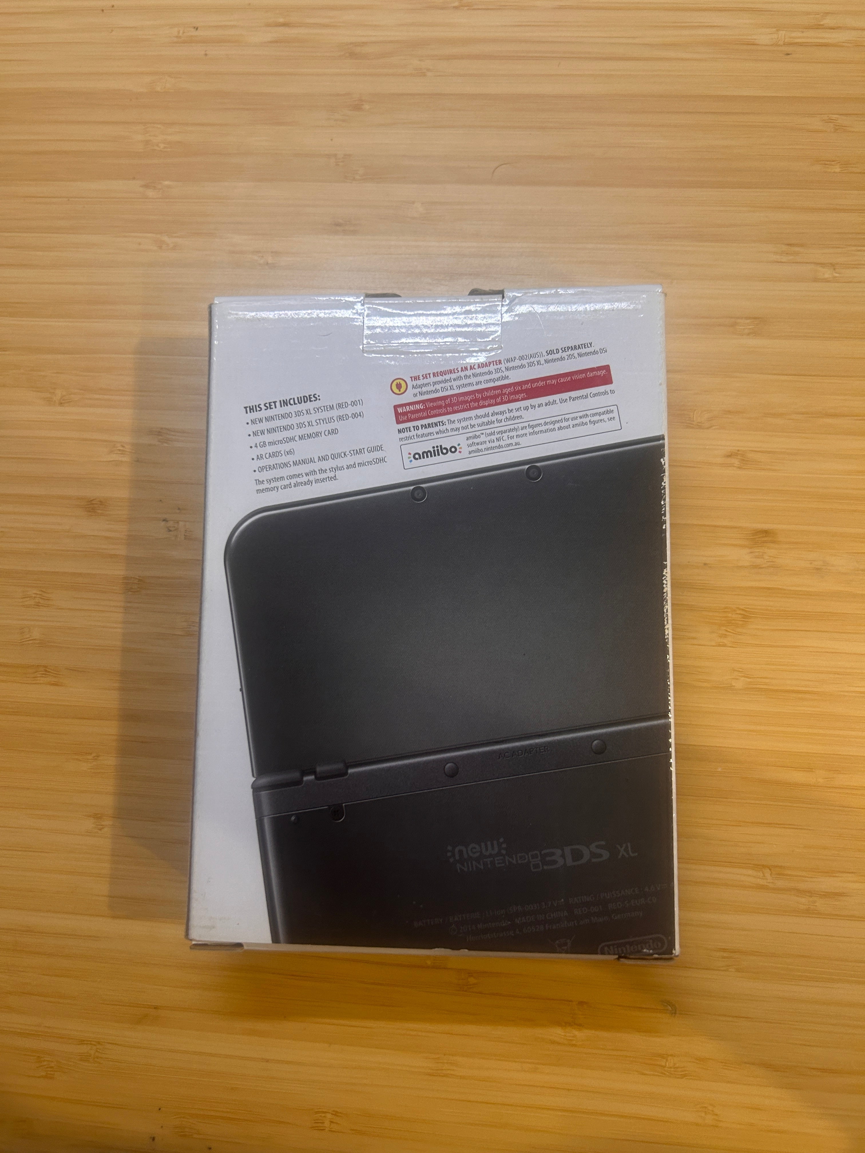 Metallic Black New 3DS XL Console, Top IPS, PAL, Complete w Boxes & Charger
