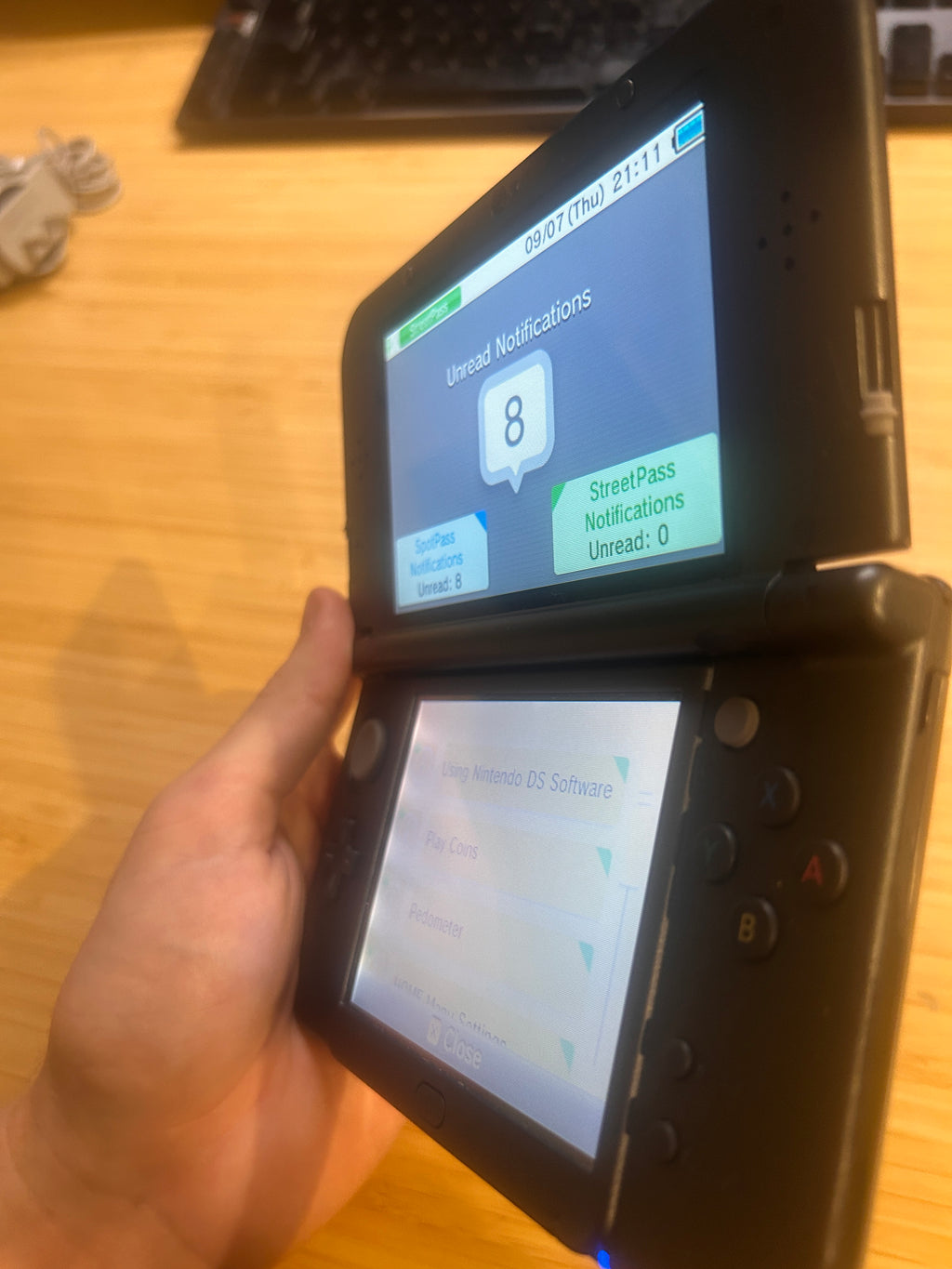 Metallic Black New 3DS XL Console, Top IPS, PAL, Complete w Boxes & Charger
